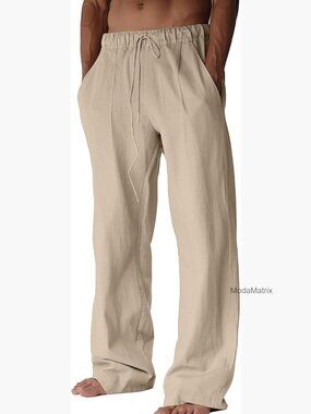Matix Natural/Tan Drawstring Relaxed Chinos